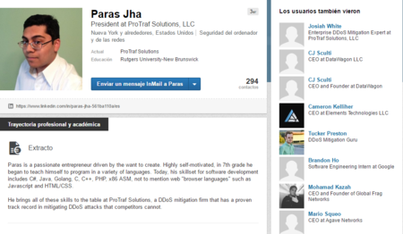 Paras Jha Linkedin
