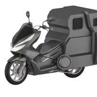 Los chinos han inventado un surrealista scooter camper que parece una Honda. Tiene 15 CV y una caja para dormir acurrucado 