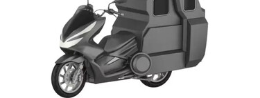 Los chinos han inventado un surrealista scooter camper que parece una Honda. Tiene 15 CV y una caja para dormir acurrucado 
