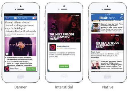 Facebook presenta su propia red de publicidad para aplicaciones móviles