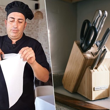 Afilar cualquier cuchillo usando solo una taza: el truco de un cocinero vasco famoso