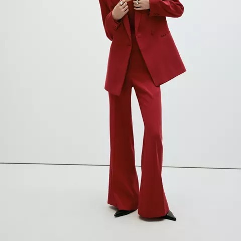 Pantalón traje tiro alto
