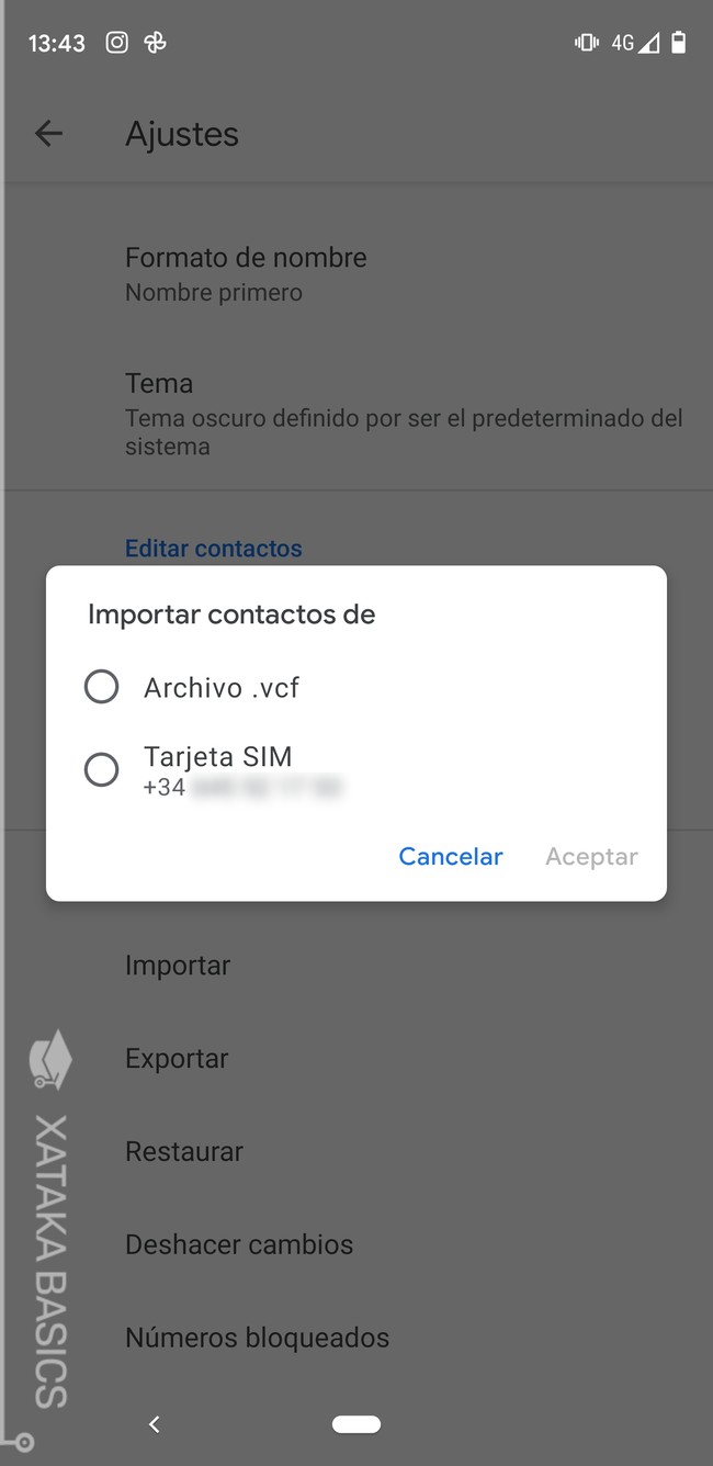 Cómo pasar tus contactos de un móvil Android a otro Android