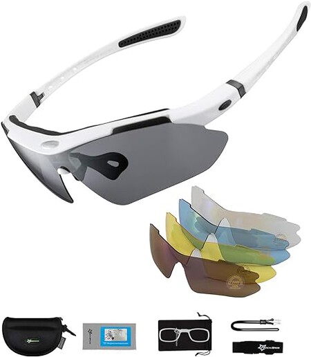 Rockbros gafas de lentes polarizadas intercambiables