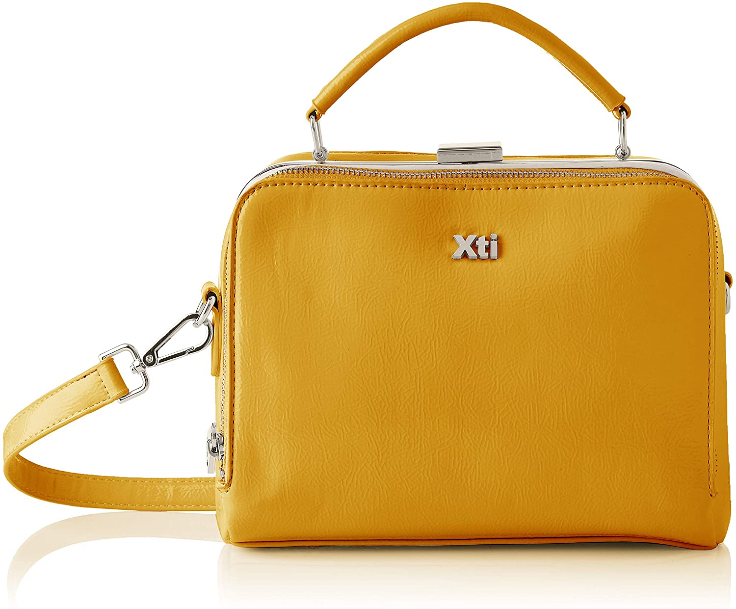 XTI 86451, Bolso Sra. Charol Amarillo para Mujer, Sin Talla