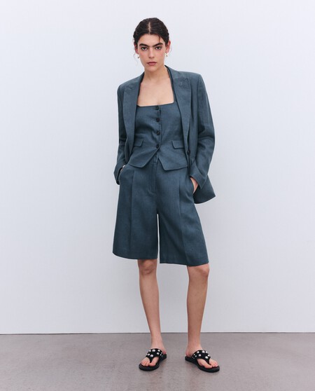 bermudas lino
