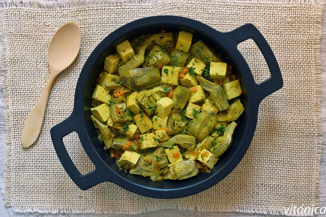 Guiso Tofu Alcachofas 1