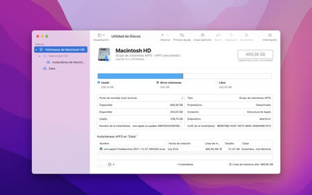Una copia de seguridad completa del Mac en solo dos segundos, esto nos permiten las instantáneas de particiones APFS
