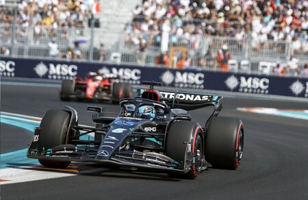 Russell Leclerc Miami F1 2023