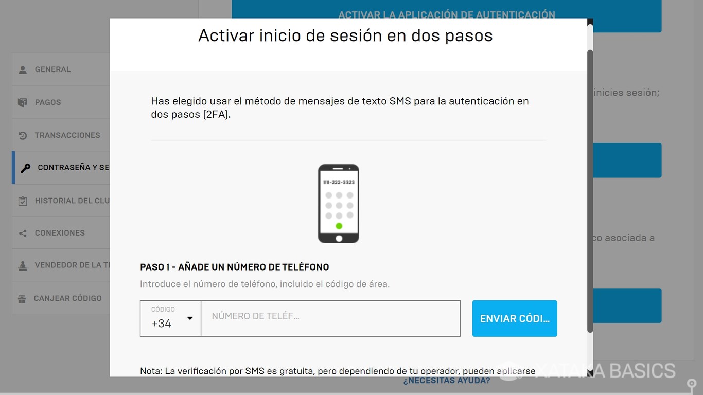 Cómo activar la verificación en dos pasos de la Epic Games Store