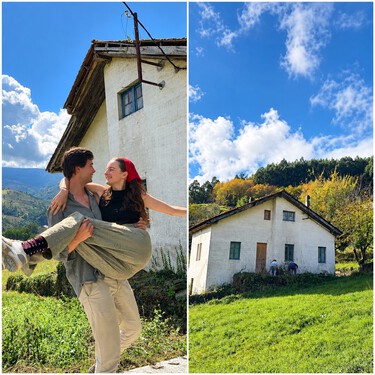 Gabi y Tomás, de 25 años: "Lo que comenzó comprando y reformando una casa que lleva 40 años abandonada en Asturias, se ha convertido en nuestra pasión" 