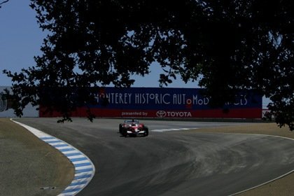 Zonta en el sacacorchos de Laguna Seca