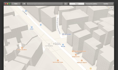 Cómo ver la interfaz clara de Mapas en el modo oscuro de macOS Mojave