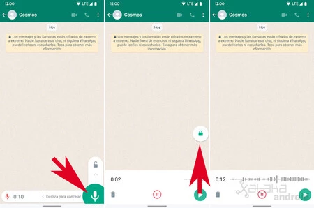 Whatsappロックボイスメモ録音
