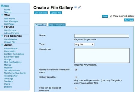 Galería de imágenes con Tiki Wiki
