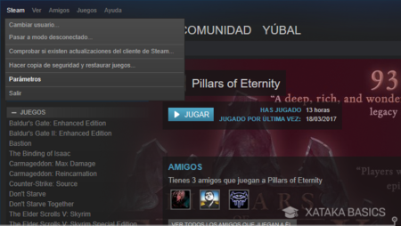 Entra En Los Parametros De Steam