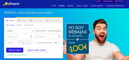 Ahorra hasta 100 euros en tus vacaciones con las rebajas de eDreams
