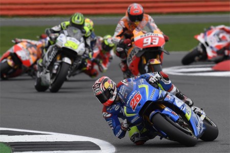Maverick Vinales Marc Marquez Cal Crutchlow Silverstone 2016