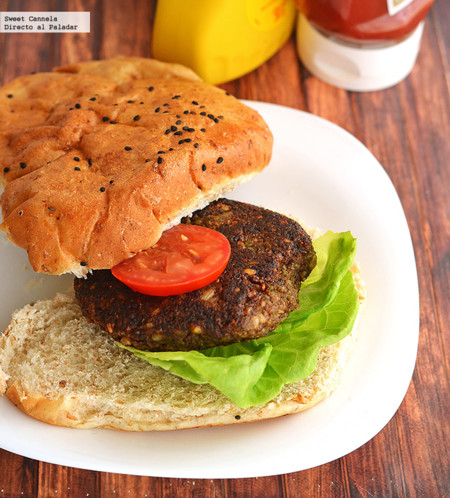 Hamburguesas vegetarianas de hongos. Receta