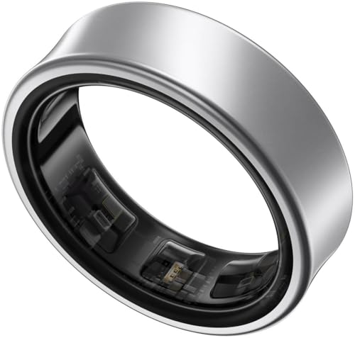 Samsung Galaxy Ring, Anillo Inteligente con Carcasa de Titanio, Samsung Health con IA, rastreador de sueño, rastreador de Fitness, Talla 15 (US), Titanio Plateado