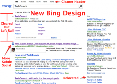 Bing renueva su web con un diseño mucho más limpio