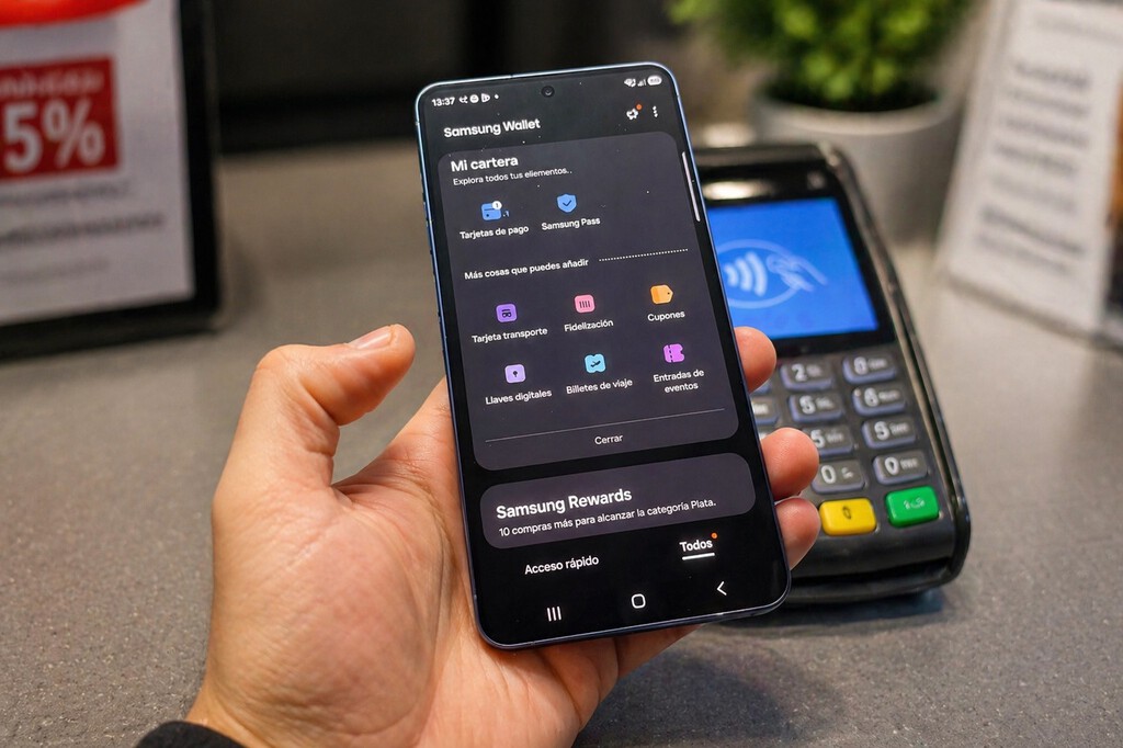 Los TPV no reconocían mi móvil incluso con NFC y Samsung Wallet activados. La solución vino sola en cuanto entendí un sencillo detalle