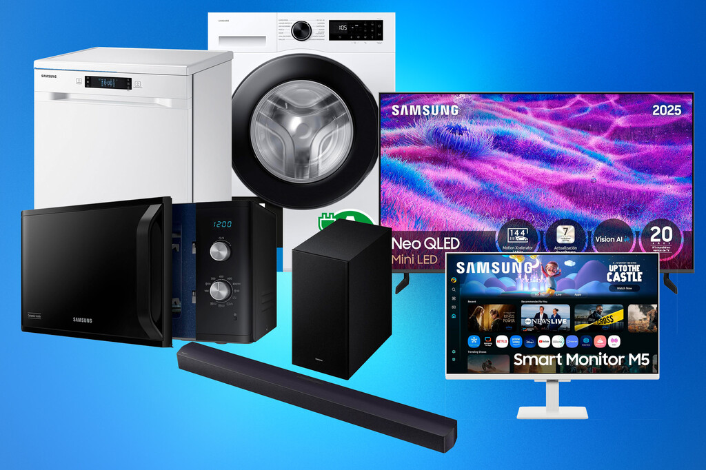 Smart TVs, barras de sonido, lavadoras o microondas: las mejores 'ofertas Samsung para el hogar del Black Friday de verano 