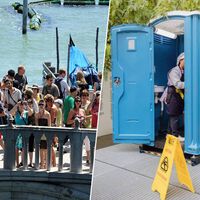 La mayor atracción de Venecia durante la Bienal son literalmente los excrementos de sus miles de turistas