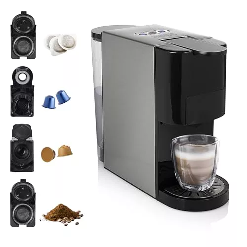 Princess 249451 Máquina de café multicápsulas con adaptadores