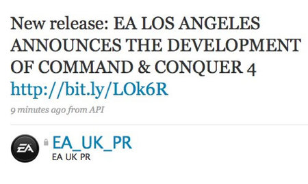 EA confirma, por error, la existencia de 'Command & Conquer 4'