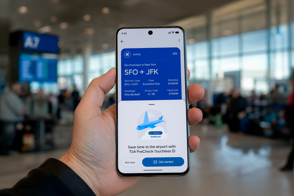 Pasar el control del aeropuerto sólo con el móvil ya no es el futuro: Google Wallet ya empieza a hacer innecesario llevar un documento encima 