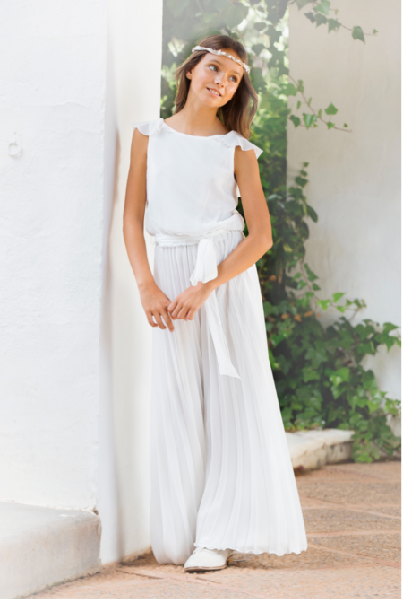 look de comunión con pantalón