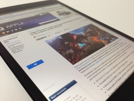 Análisis iPad mini captura web