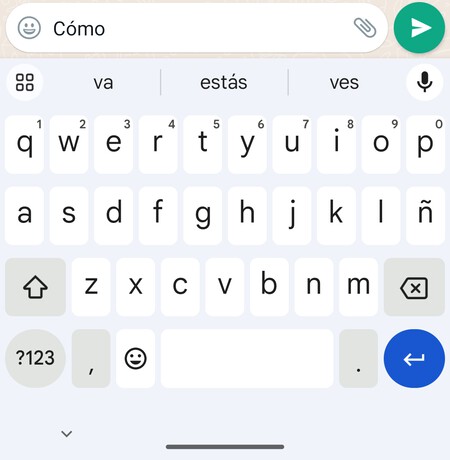 Teclado Gboard Sugerencias