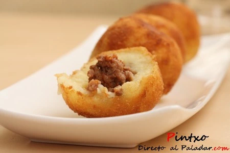 Bomba de patata. Receta