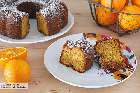 Bizcocho de naranja y almendra. Receta