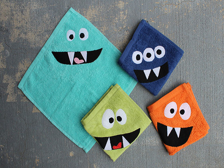 DIY: convierte las toallas de tus hijos en graciosos monstruos