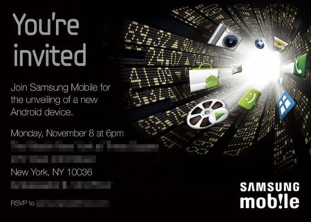 Samsung presentará un nuevo dispositivo Android el próximo 8 de noviembre