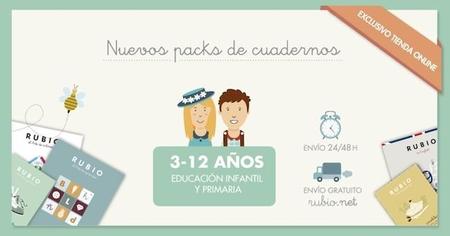 Packs de cuadernos Rubio para niños en edad escolar. Una buena opción para repasar