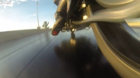 La cadena de una moto de drag
