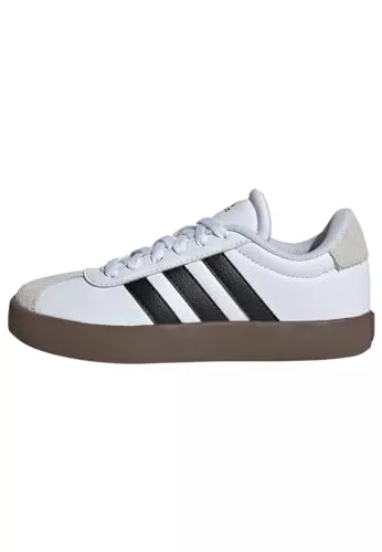 adidas Unisex Kids VL Court 3.0 Cloud White/Core Black/Grey One 5 UK 38 EU