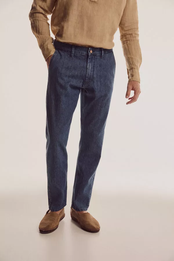Vaquero híbrido algodón y lino