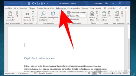 Cómo hacer un índice automático en Word