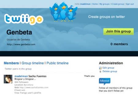 Twiigo, crea grupos de usuarios de Twitter