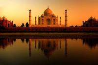 La contaminación decolora al Taj Mahal