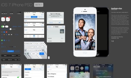 Nueva plantilla PSD con la interfaz de iOS 7, recursos para diseñadores