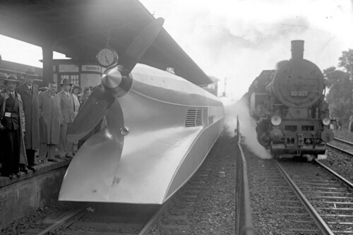 Un tren a 230 km/h con una hélice enorme. El invento ferroviario demasiado peligroso incluso para los nazis