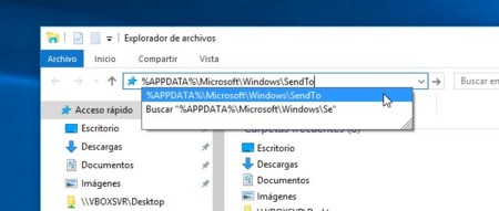 menú contextual de Windows