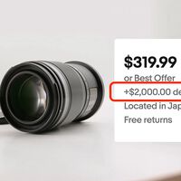 Enviar este objetivo de 320 dólares desde Japón a España cuesta 29 dólares. Enviarlo a EEUU cuesta 2.000, y no es un error tipográfico 