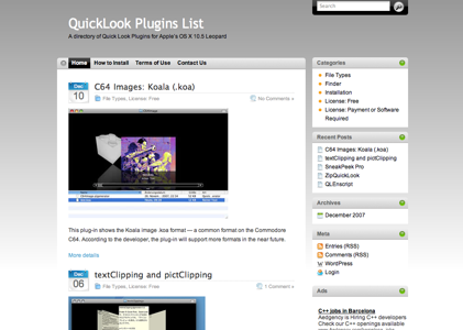 QuickLook Plugins List, todos los plugins para QL